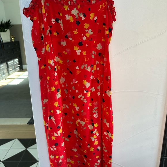 Realisation Par Red Floral Ruffle Dress - Picture 3 of 3